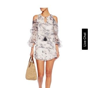 Haute Hippie cold shoulder dress M